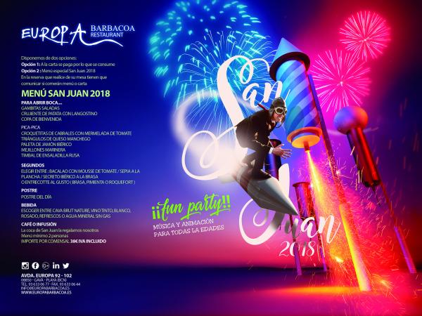 SAN JUAN 2018 EN EUROPA BARBACOA RESTAURANT GAVÀ