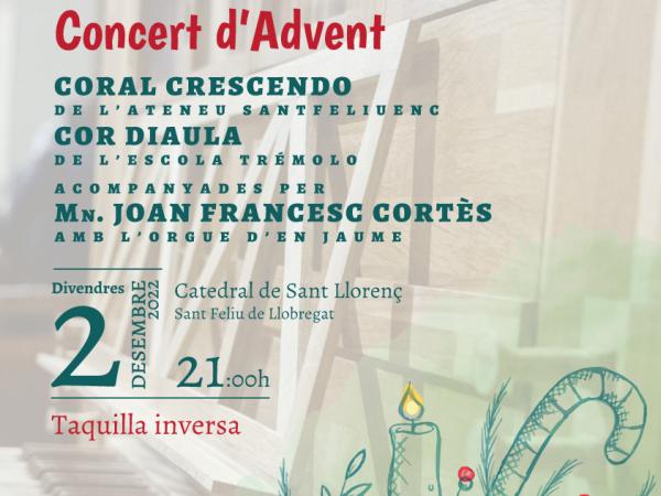 Concert d’advent amb la Coral Crescendo i el Cor Diaula