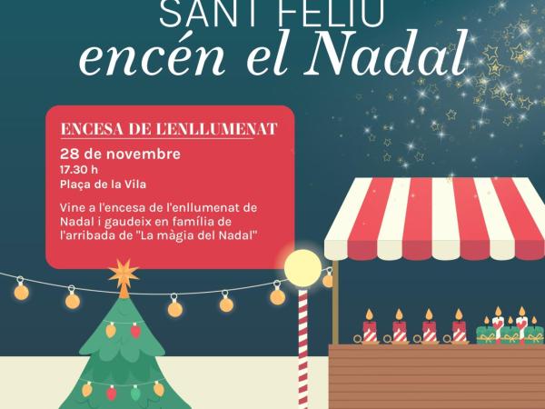 Sant Feliu encén el Nadal