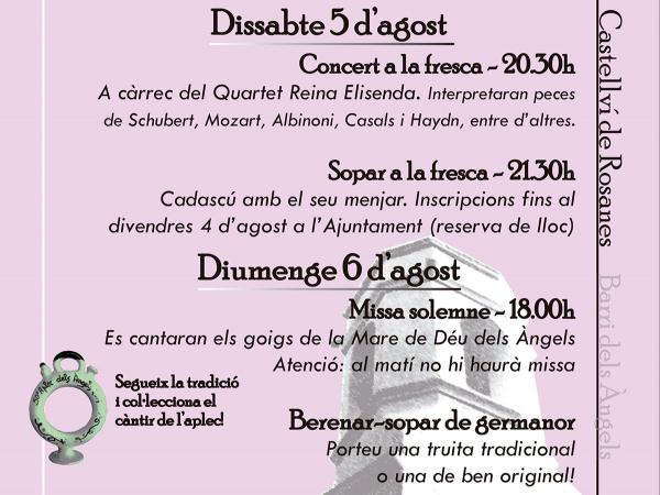 Cartell del 60è Aplec dels Àngels de Castellví