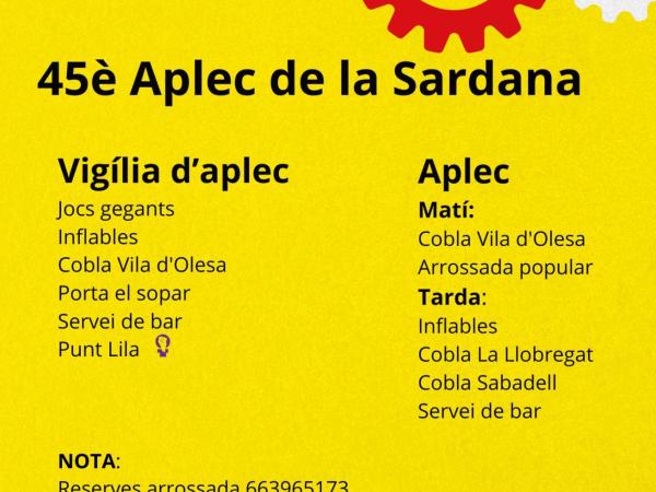 45è Aplec de la Sardana a Olesa de Montserrat