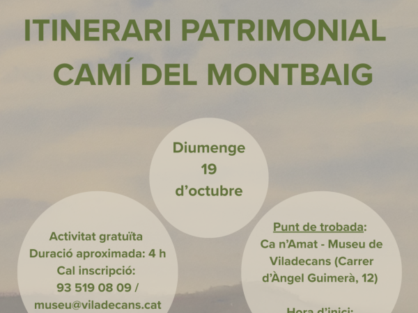Itinerari Patrimonial: Camí del Montbaig