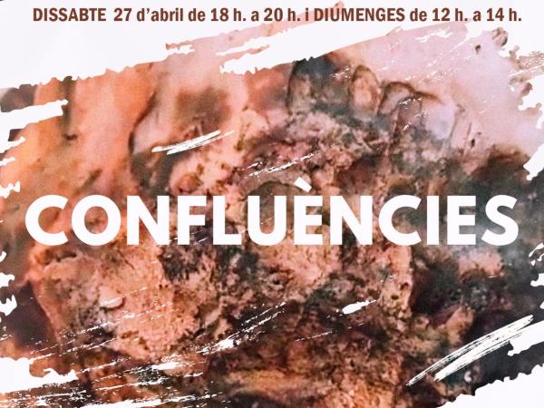 Exposició CONFLUÈNCIES, pintura amb vi, ceràmica i poesia