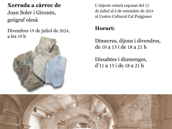 Xerrada "Llicorella: descobrint el passat local"