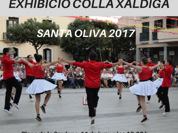Ballada de sardanes amb la Cobla Vila d'Olesa i exhibició de sardana esportiva amb la Colla Xàldiga