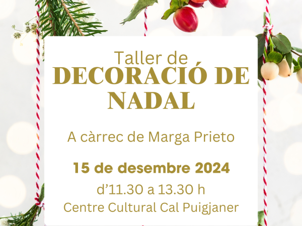 Taller de decoració de Nadal