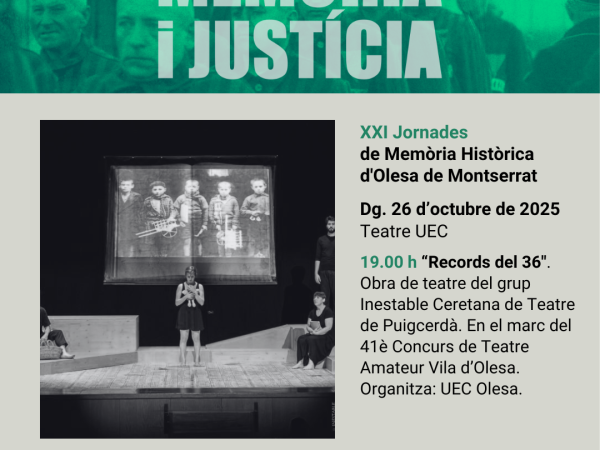 Obra de teatre "Records del 36"