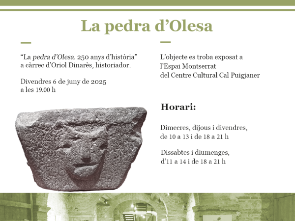 L'Objecte del mes: "La pedra d'Olesa"