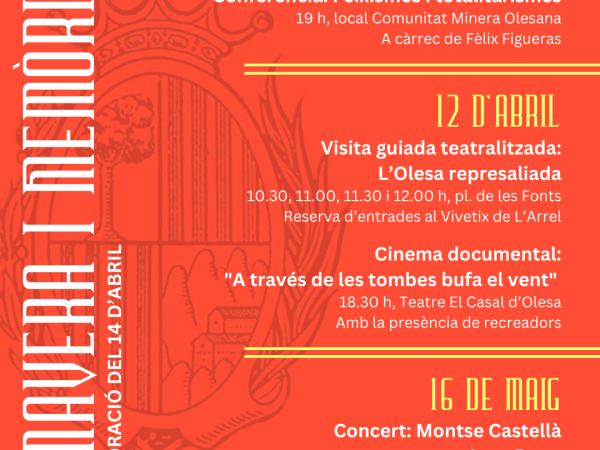 Actes "Primavera i memòria"