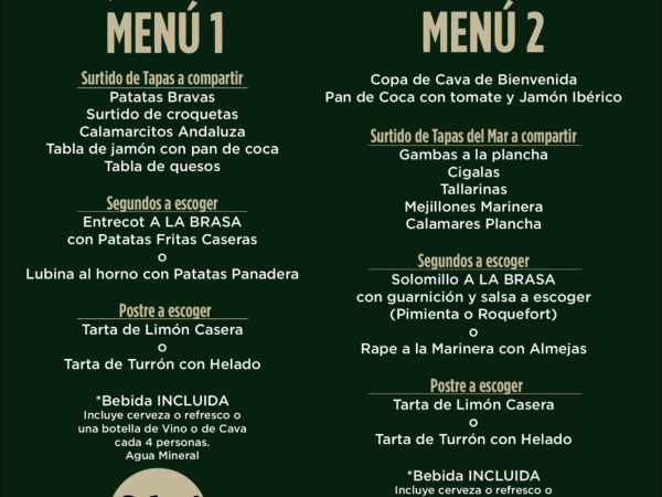 CENAS Y COMIDAS PARA GRUPOS
