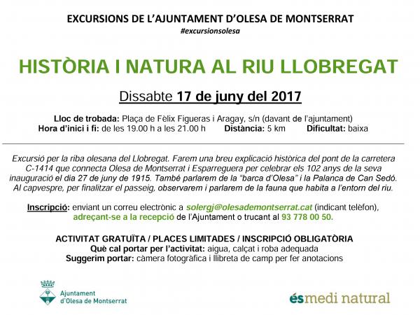 Història i natura al riu Llobregat