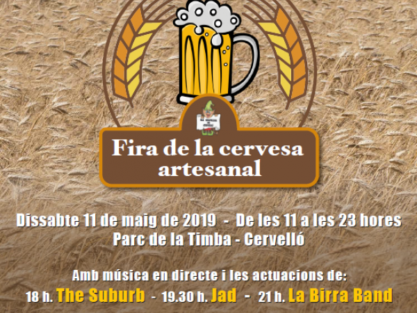 Cartell Fira de la cervesa artesanal de Cervelló