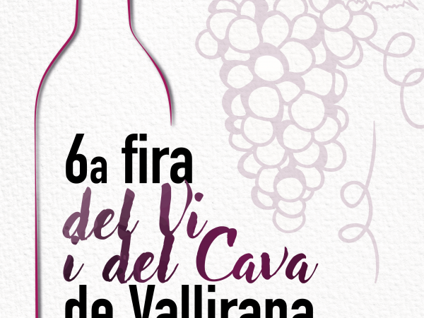 Cartell 6a Fira del Vi i del Cava a Vallirana 2017