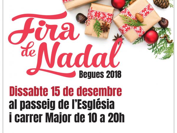 Fira de Nadal a Begues el 16 de desembre.