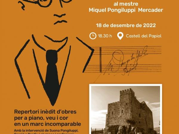 Concert homenatge al mestre M. Pongiluppi al Castell del Papiol