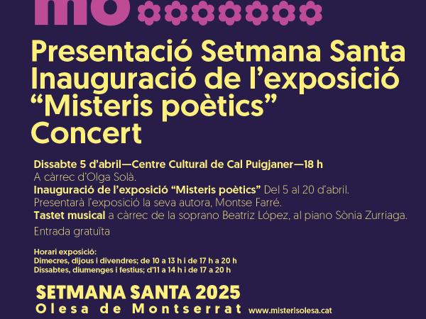 Presentació actes de Setmana Santa