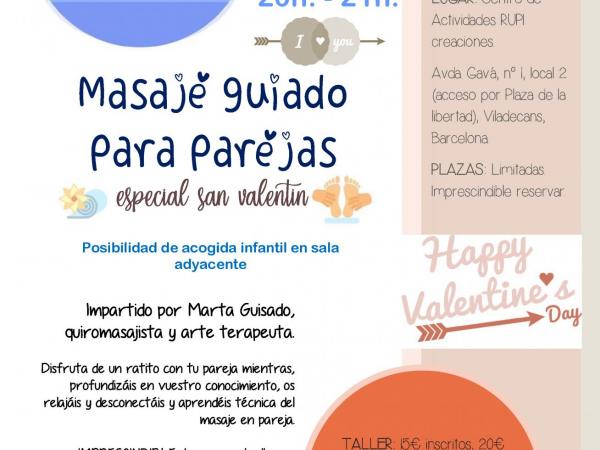 Masaje guiado para parejas