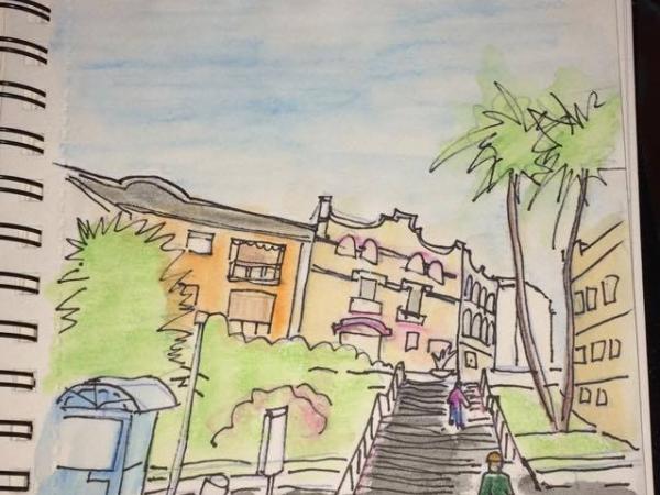 Dibuixem Molins de Rei: tècniques d'Urban Sketching