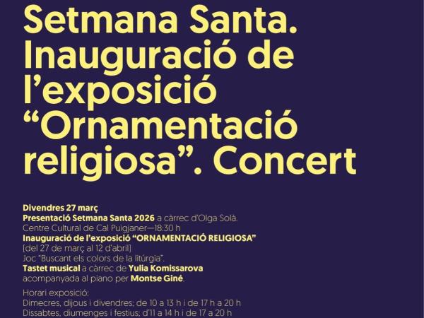 Presentació de la Setmana Santa a Olesa