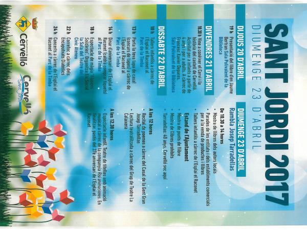 Sant Jordi 2017 Cervelló