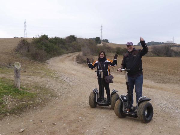 Art amb vi i segway