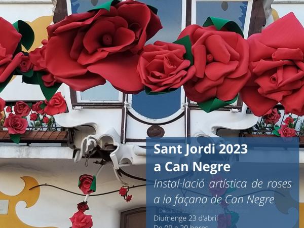 Instal·lació artística a la façana de Can Negre