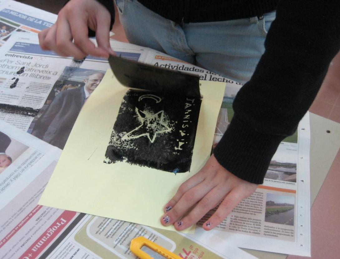 L' atelier de l'artista. El gravat