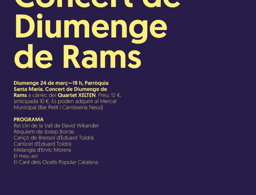 CONCERT DE DIUMENGE DE RAMS