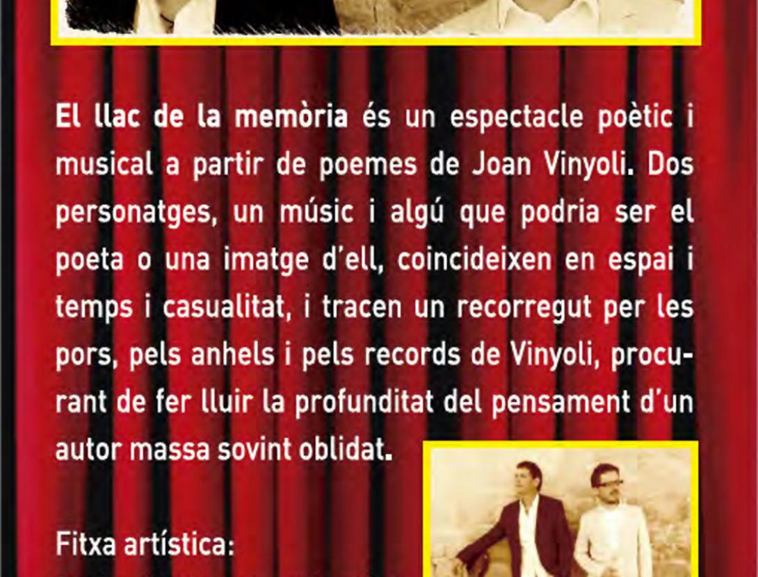 El llac de la memòria (Petits Concerts a l'Orfeó 2016)