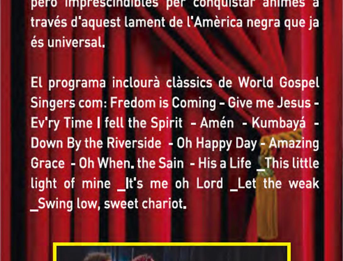 World Gospel Singers (Petits Concerts a l'Orfeó 2016)