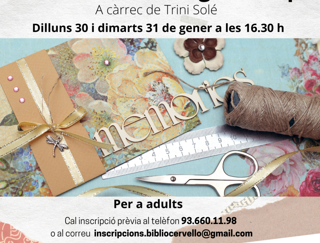 Taller de reciclatge i scrap per a adults