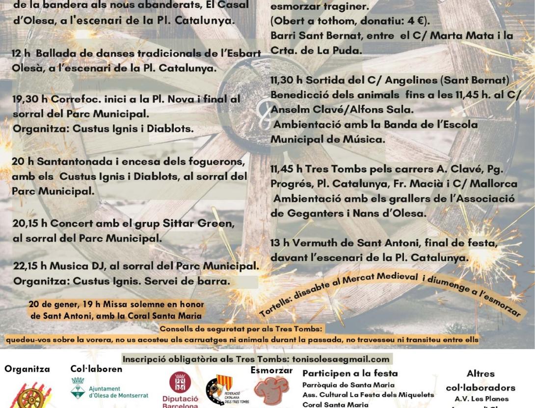 Festa de Sant Antoni Abat a Olesa de Montserrat