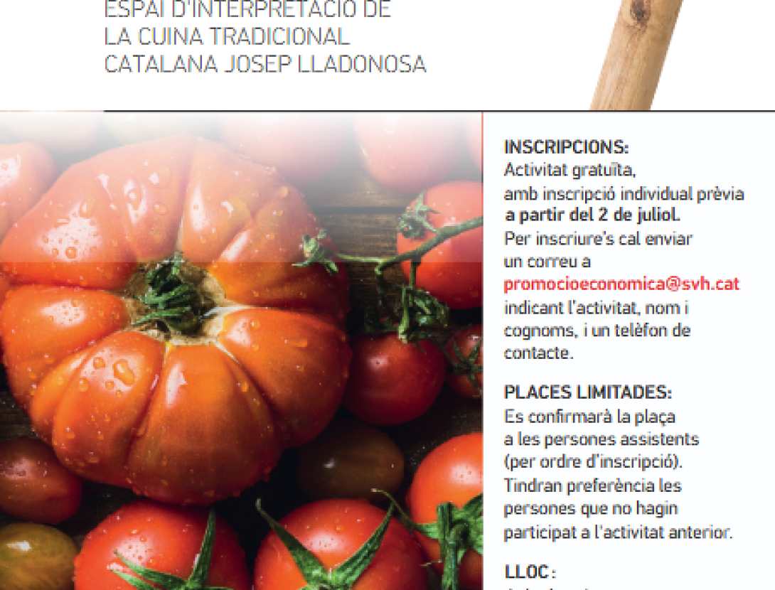 Taller de cuina: Cuinem amb varietats de tomàquet