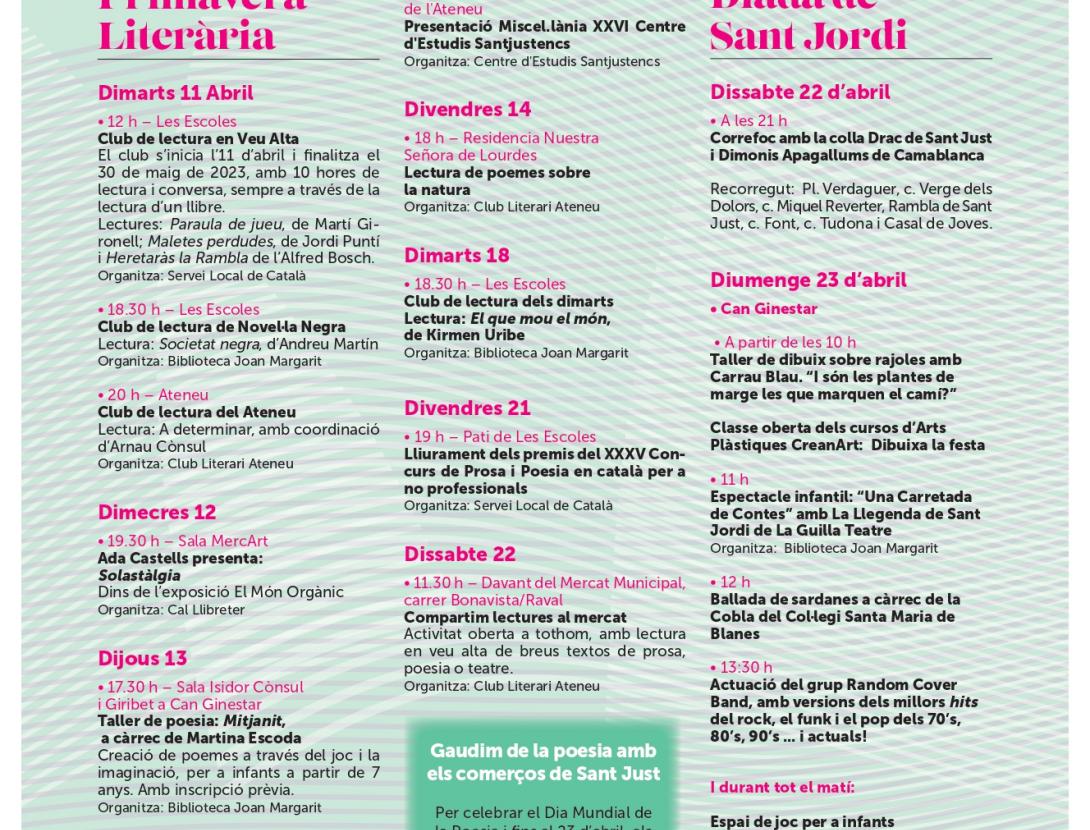 Primavera Literària i Sant Jordi