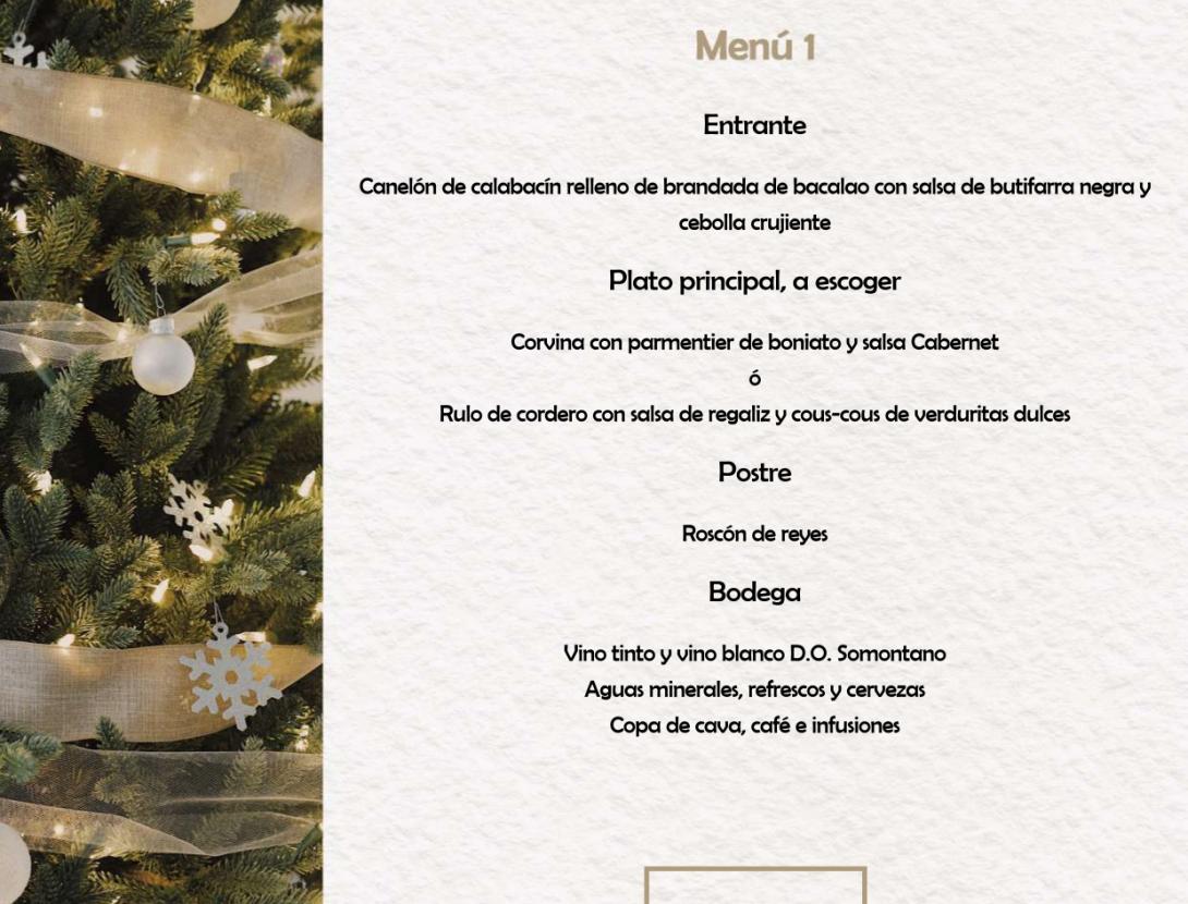 Menús de Nadal, Sant Esteve i Dia de Reis