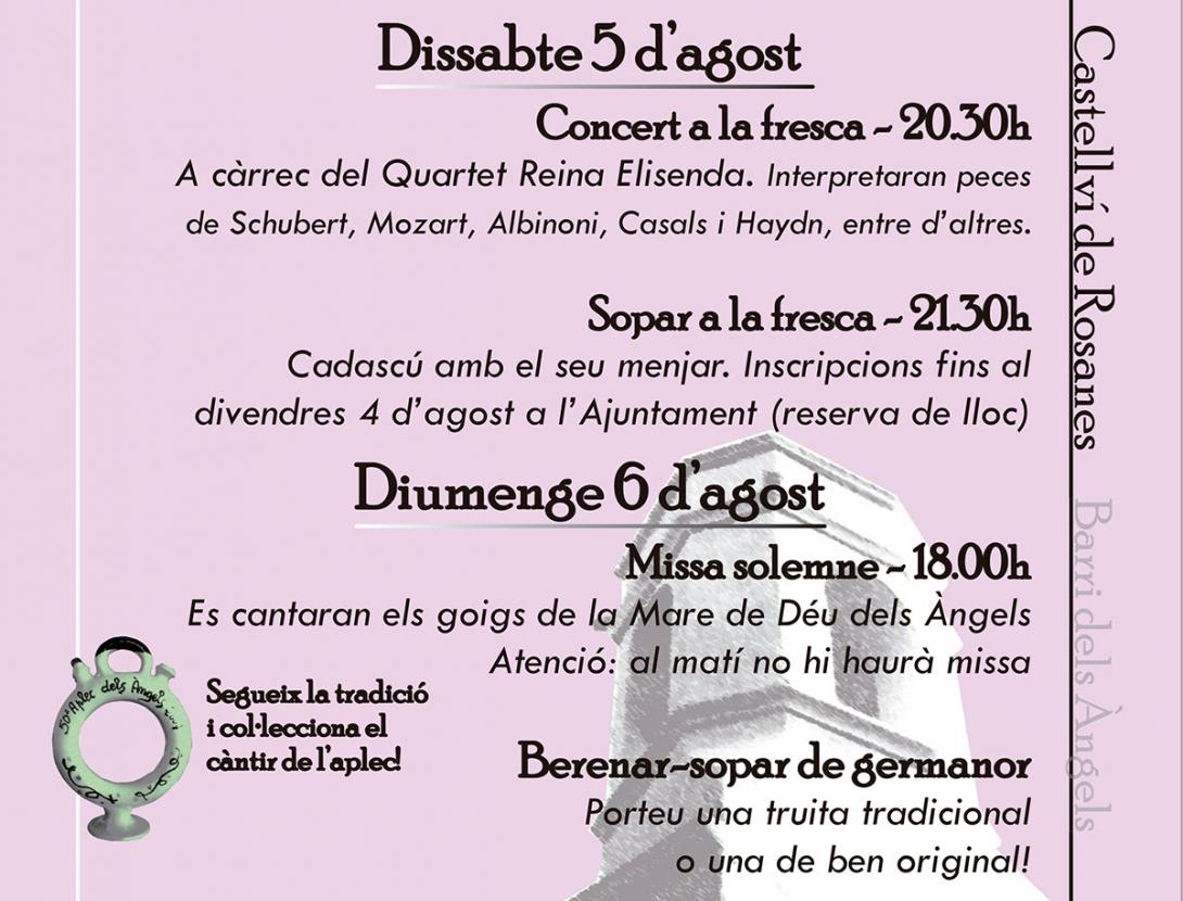 Cartell del 60è Aplec dels Àngels de Castellví