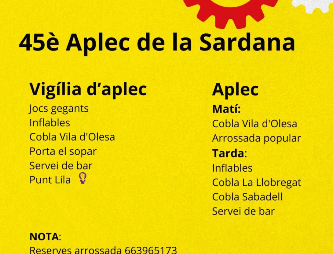 45è Aplec de la Sardana a Olesa de Montserrat