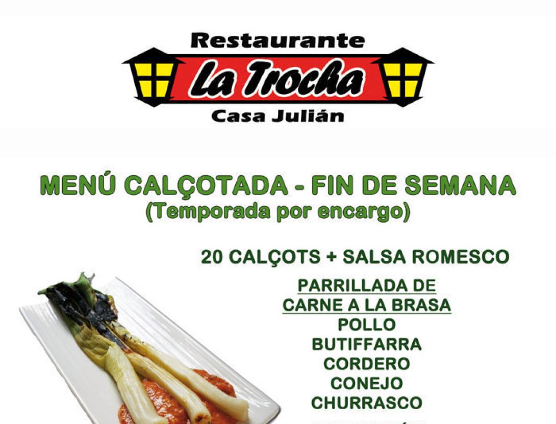 Calçotades al restaurant La Trocha
