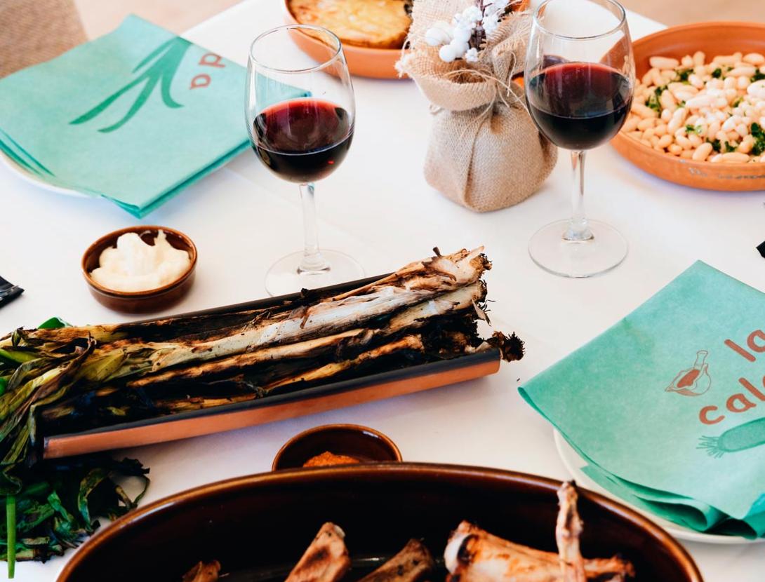 Menú de calçotada amb vistes úniques