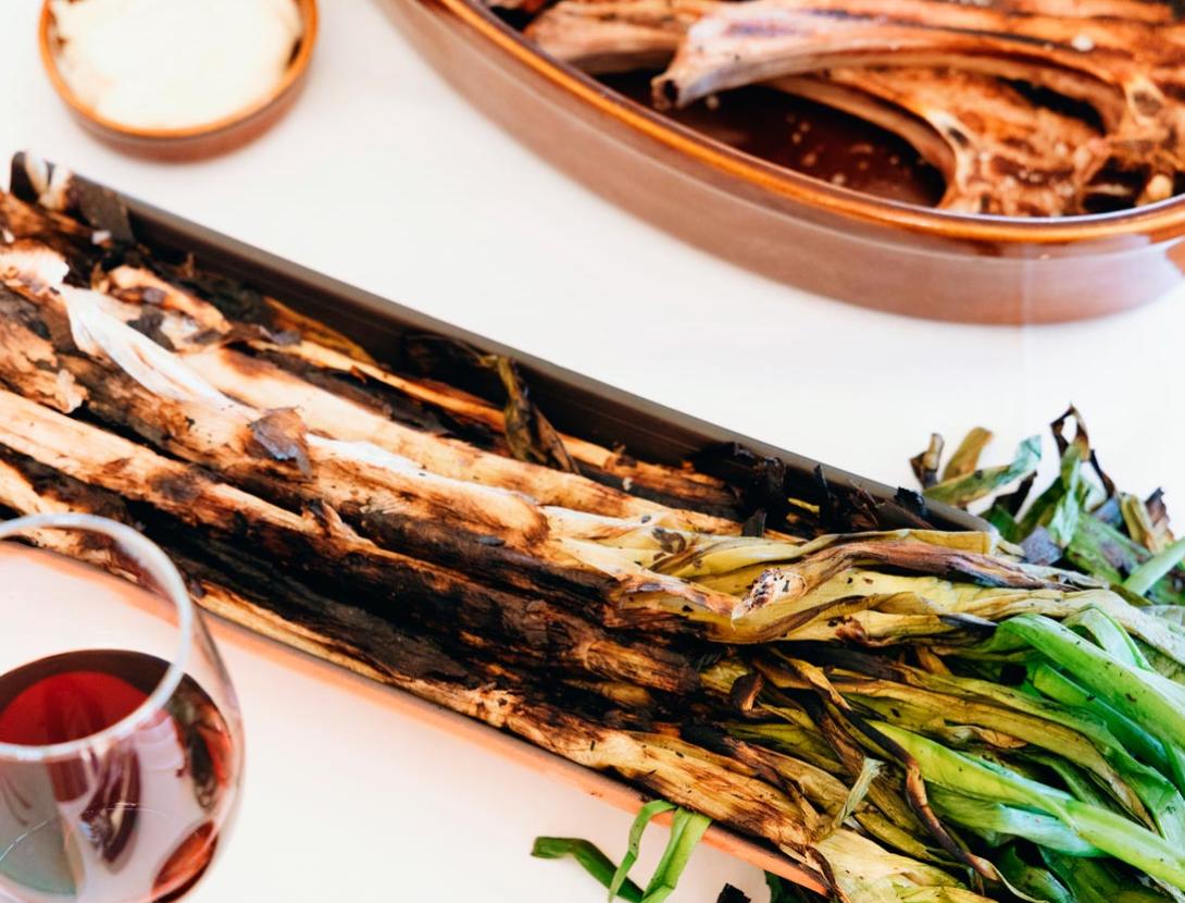 Menú de calçotada amb vistes úniques