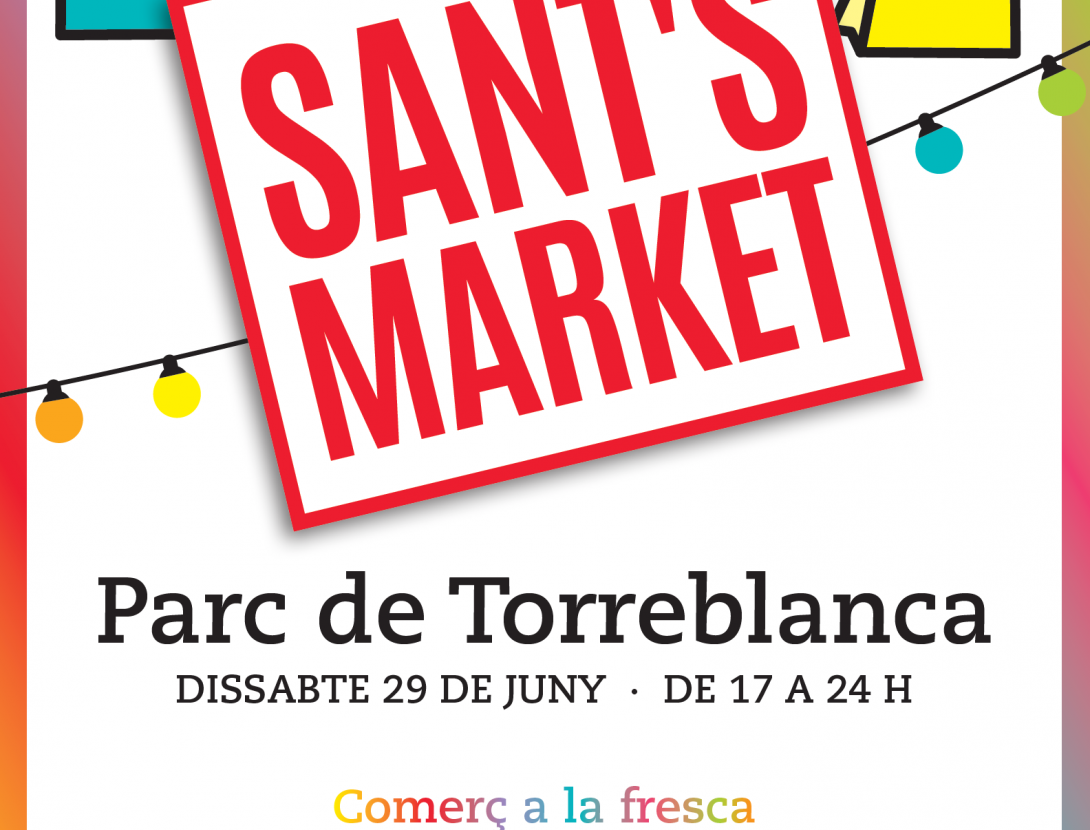 Cartell Sant's Market Tres Sants