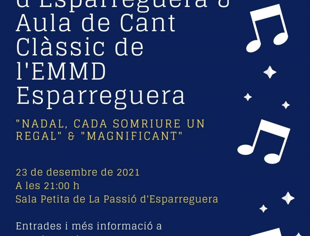 Concert de la Coral La Passió i l’aula de cant de l’EMMD a La Passió d'Esparreguera