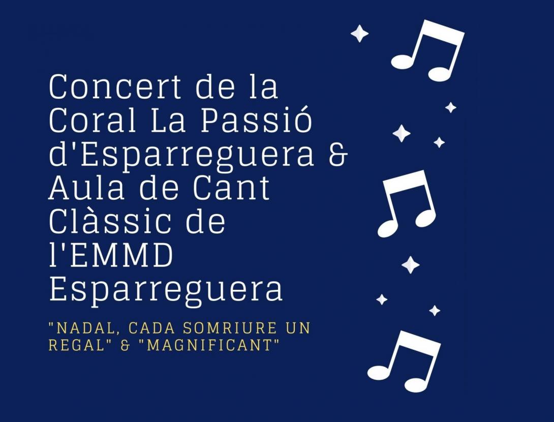 Concert de la Coral La Passió i l’aula de cant de l’EMMD a La Passió d'Esparreguera