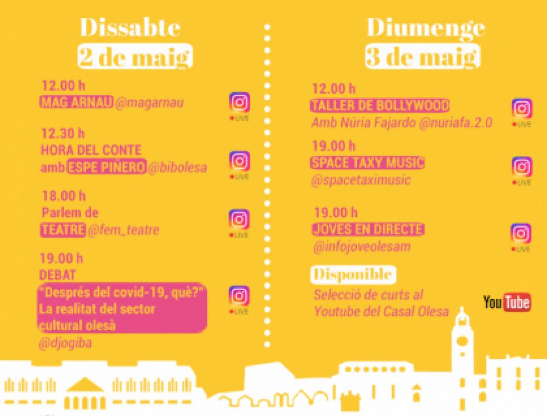 Cartell Olesa Cultura Confinada