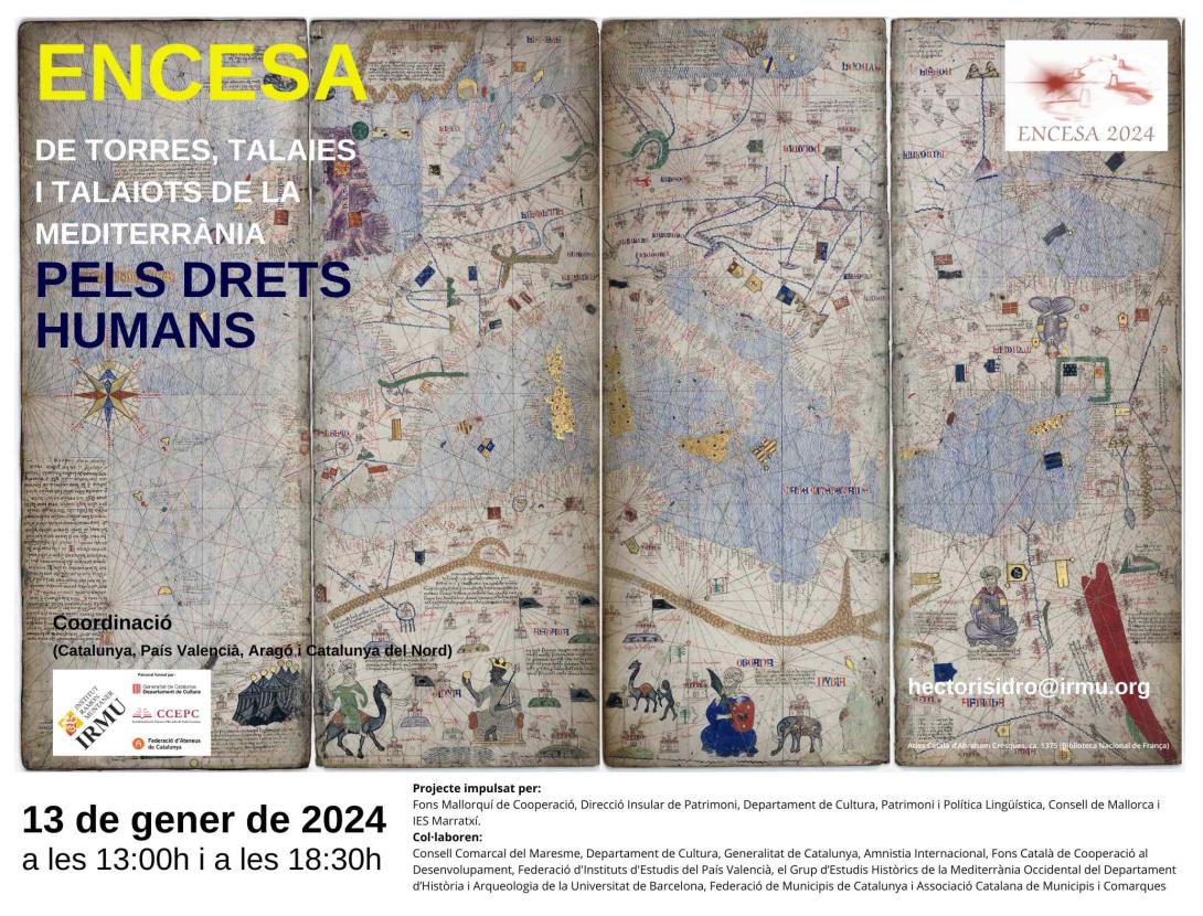 Encesa de la Torre del cim de Sant Pere Màrtir en defensa dels drets humans a la Mediterrània.