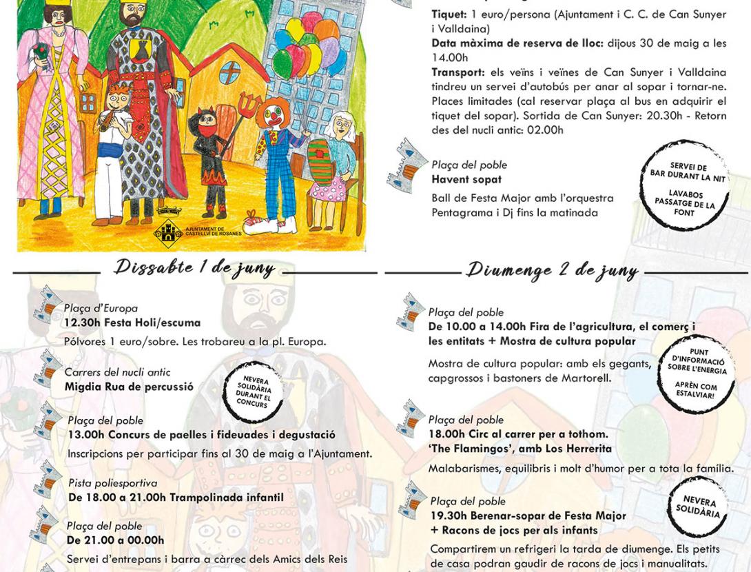 Cartell de la Festa Major 2019 de Castellví de Rosanes