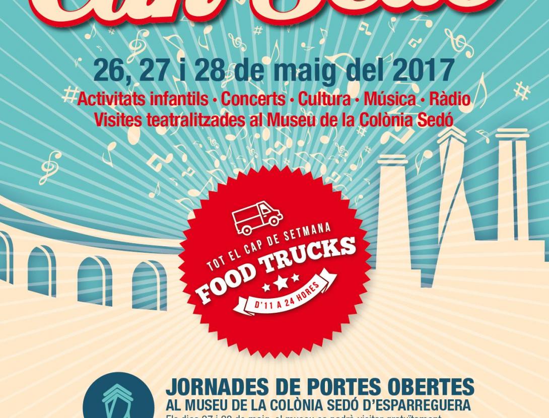 Gaudeix Can Sedó és una trobada pels amants de la cultura, la gastronomia i la bona música. Un lloc on es podrà gaudir de visites teatralitzades, conferències, activitats infantils, una exposició fotogràfica, una àmplia oferta gastronòmica i un mercat d’artesania. Tot en un espai únic i carregat d’història com és l’antiga Colònia Tèxtil Can Sedó d’Esparreguera.  Els pròxims dies 26, 27 i 28 de maig apropeu-vos per gaudir d’una bona estona i descobrir detalls del nostre patrimoni.