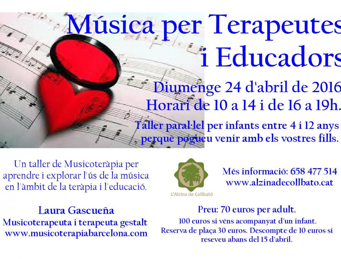 Música per Terapeutes i educadors