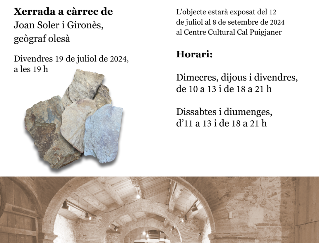 Xerrada &quot;Llicorella: descobrint el passat local&quot;