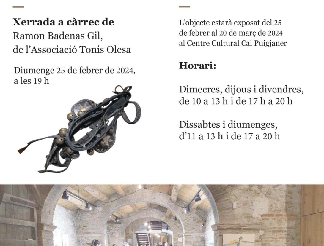 L'objecte del mes: Tonis d'Olesa